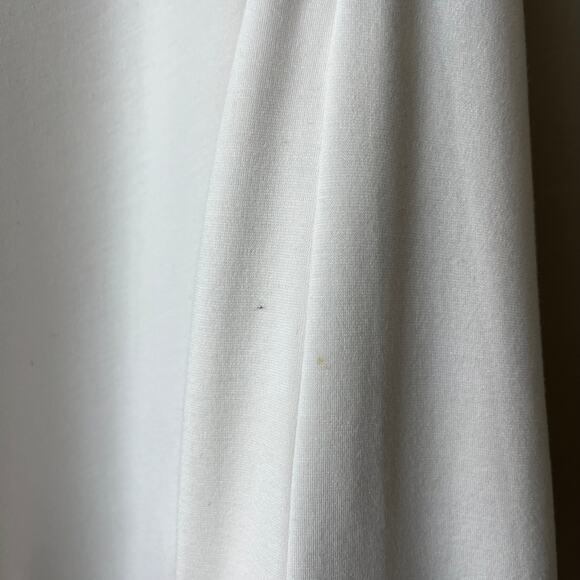 Elexiay Dress Crochet Abia White Draped One Shoulder Kaftan Maxi Dress Size S - Picture 9 of 12